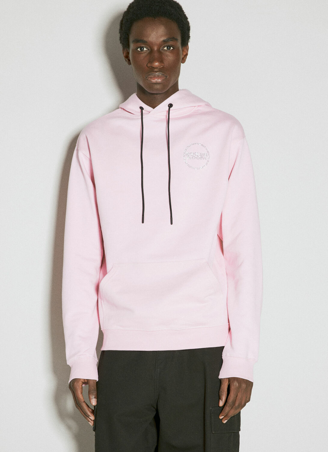 Boiler Room Hooded Sweatshirt With Diamante Logo Motifs