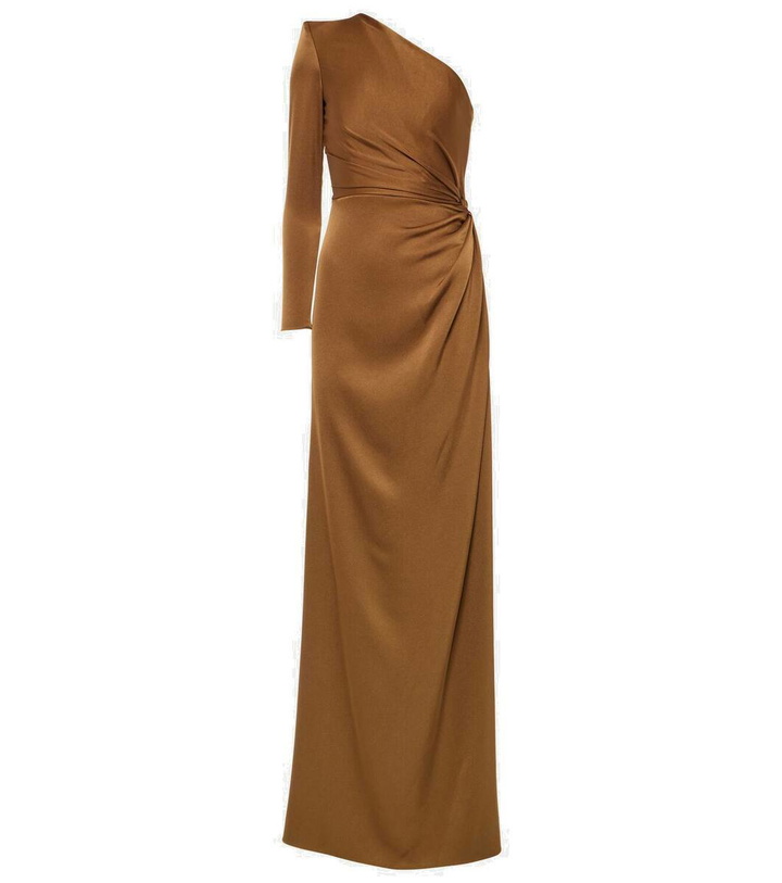 Photo: Alex Perry One-shoulder satin gown