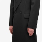 Alexander McQueen Men's Double Breasted Coat in Black