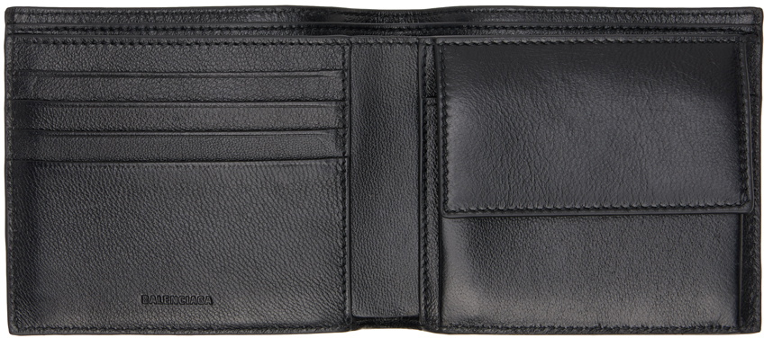 Balenciaga Black Political Stencil Bifold Wallet