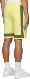 Helmut Lang Yellow Stripe Shorts