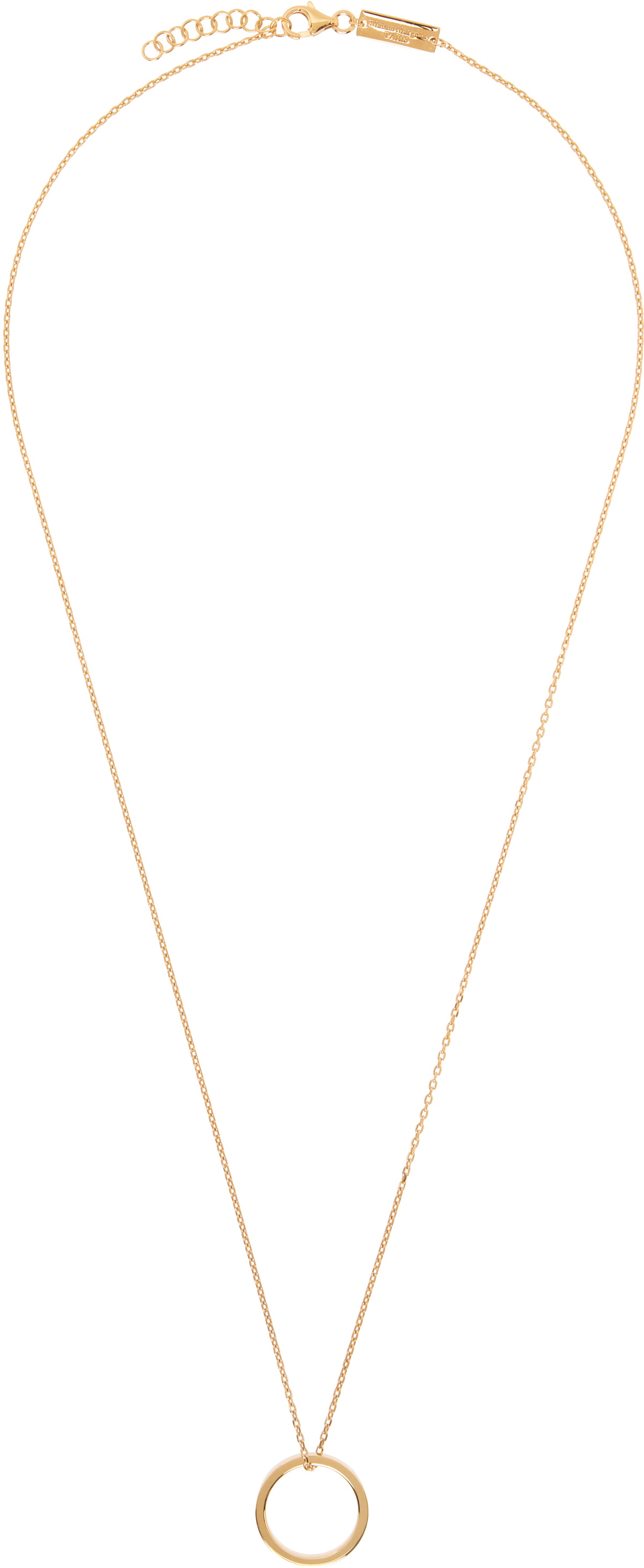 Maison Margiela Logo Reference Ring Necklace