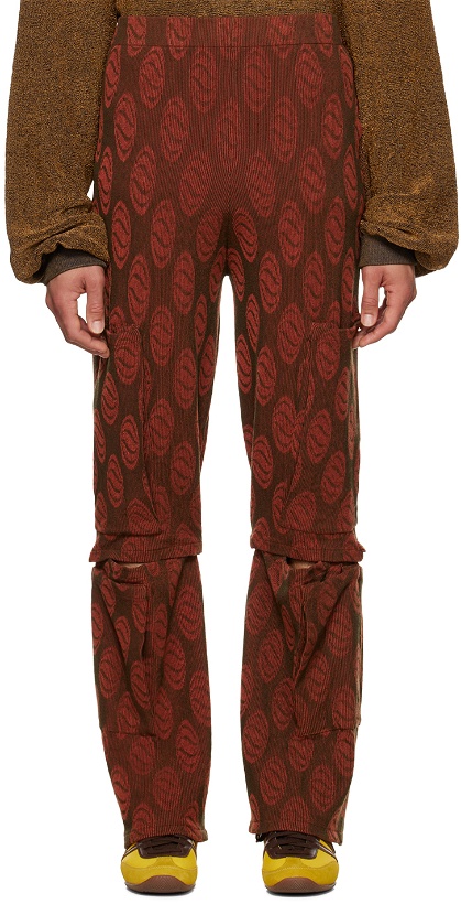 Photo: Isa Boulder SSENSE Exclusive Red & Brown Delusion Cargo Pants
