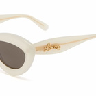 Loewe Eyewear Women's Cat-Eye Sunglasses in Ivory 