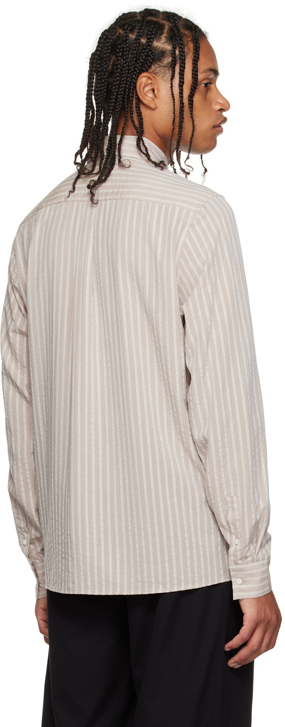 ANOTHER ASPECT Beige Stripe Shirt