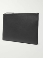 Balenciaga - Logo-Print Creased-Leather Pouch