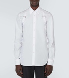 Alexander McQueen Harness cotton poplin shirt