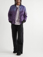 NOMA t.d. - Garment-Dyed Cotton-Twill Bomber Jacket - Purple