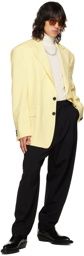 LU'U DAN Yellow Oversized Tailored Blazer