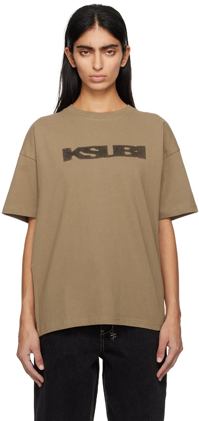 Photo: Ksubi Khaki Sott Static Oh G T-Shirt