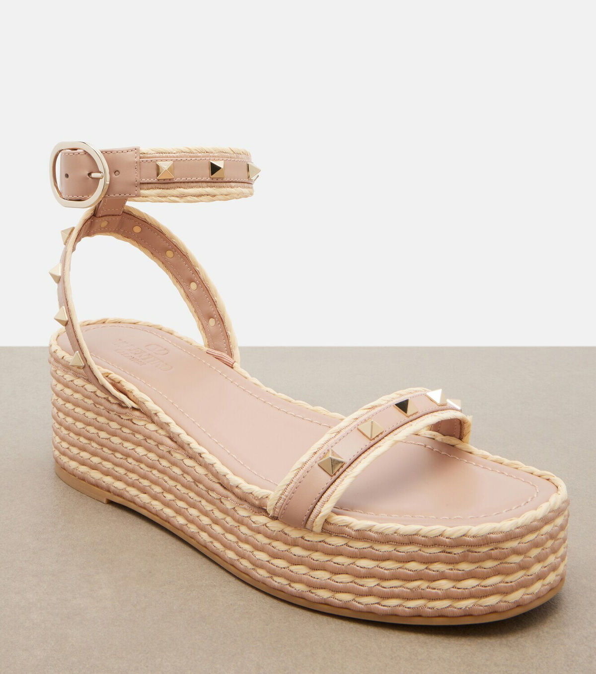 Valentino Garavani Rockstud leather platform sandals