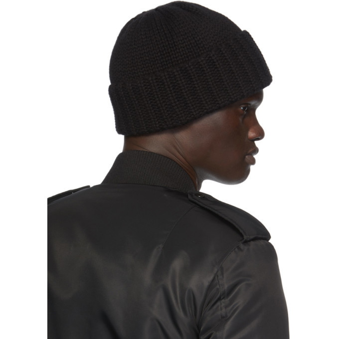 Saint Laurent Cashmere Knit Beanie Black