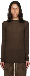 Rick Owens Brown Biker Level Sweater