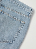 AGOLDE - Skater Wide-Leg Distressed Denim Shorts - Blue