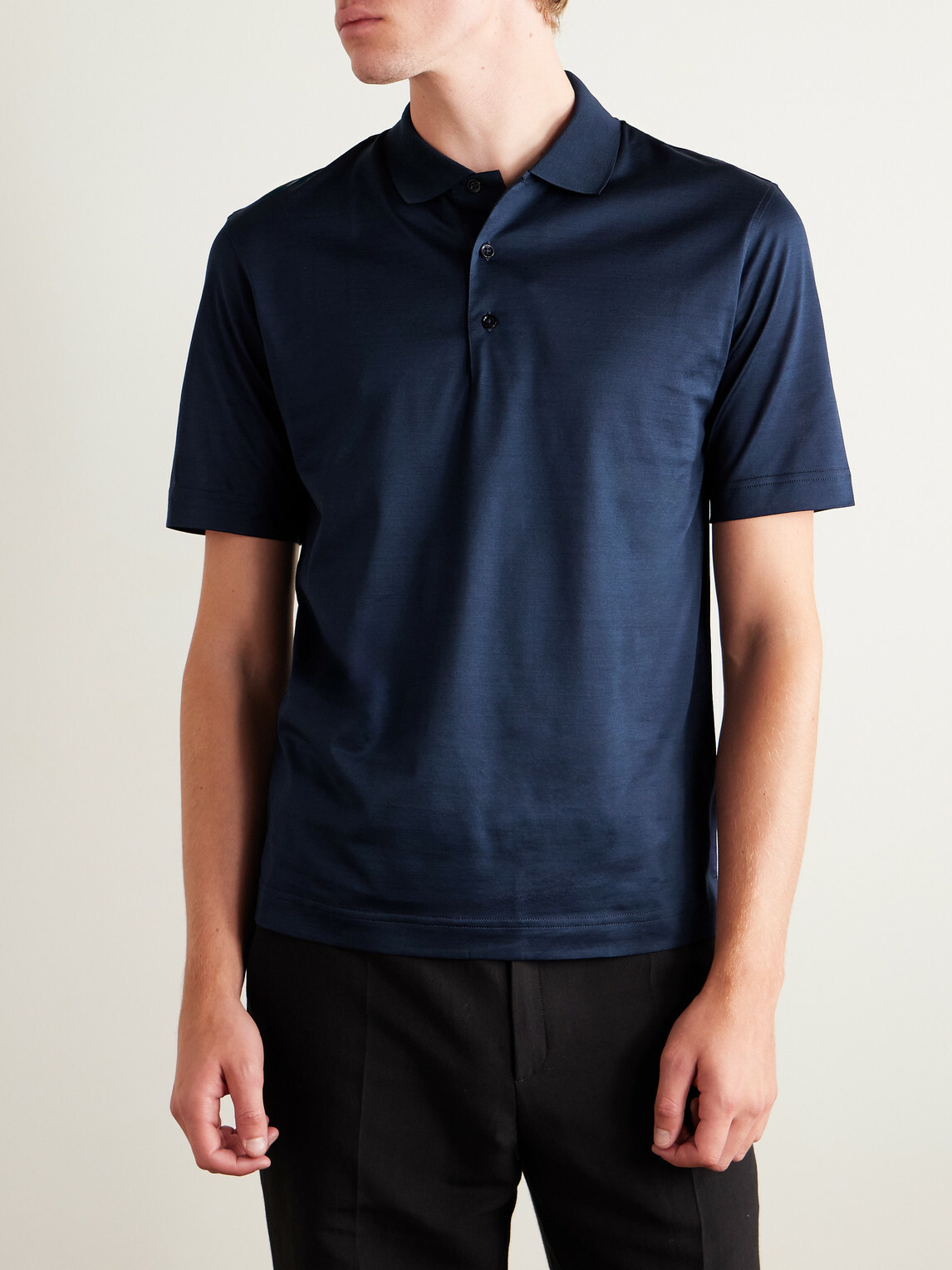Charvet - Cotton Polo Shirt - Blue