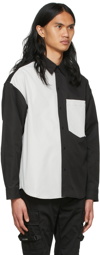 Izzue Black & Gray Polyester Shirt