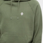 Pas Normal Studios Men's Off-Race Patch Hoody in Dusty Olive