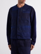 Blue Blue Japan - Nenrin Patchwork Cotton-Canvas Vest - Blue