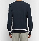 Todd Snyder Champion - Logo-Print Loopback Cotton Jersey Sweatshirt - Midnight blue