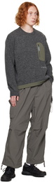 and wander Gray Oversized Cargo Pants