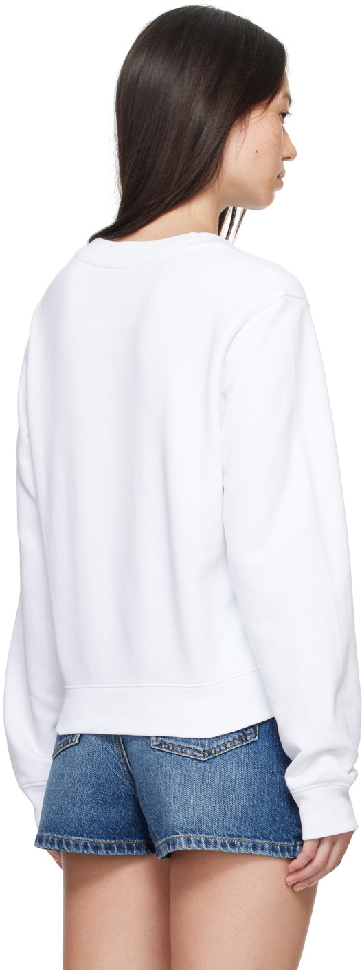 Moschino White Teddy Bear Sweatshirt