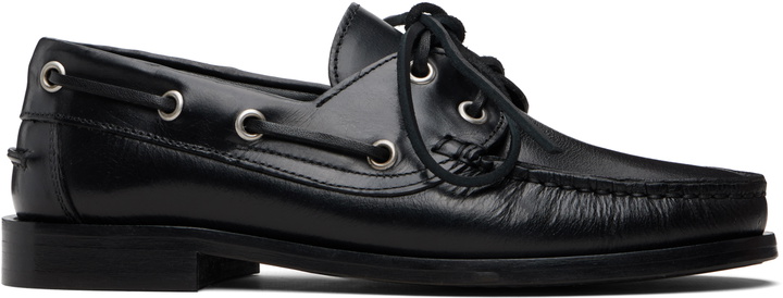 Photo: Aeyde Black Harris Leather Boat Shoes