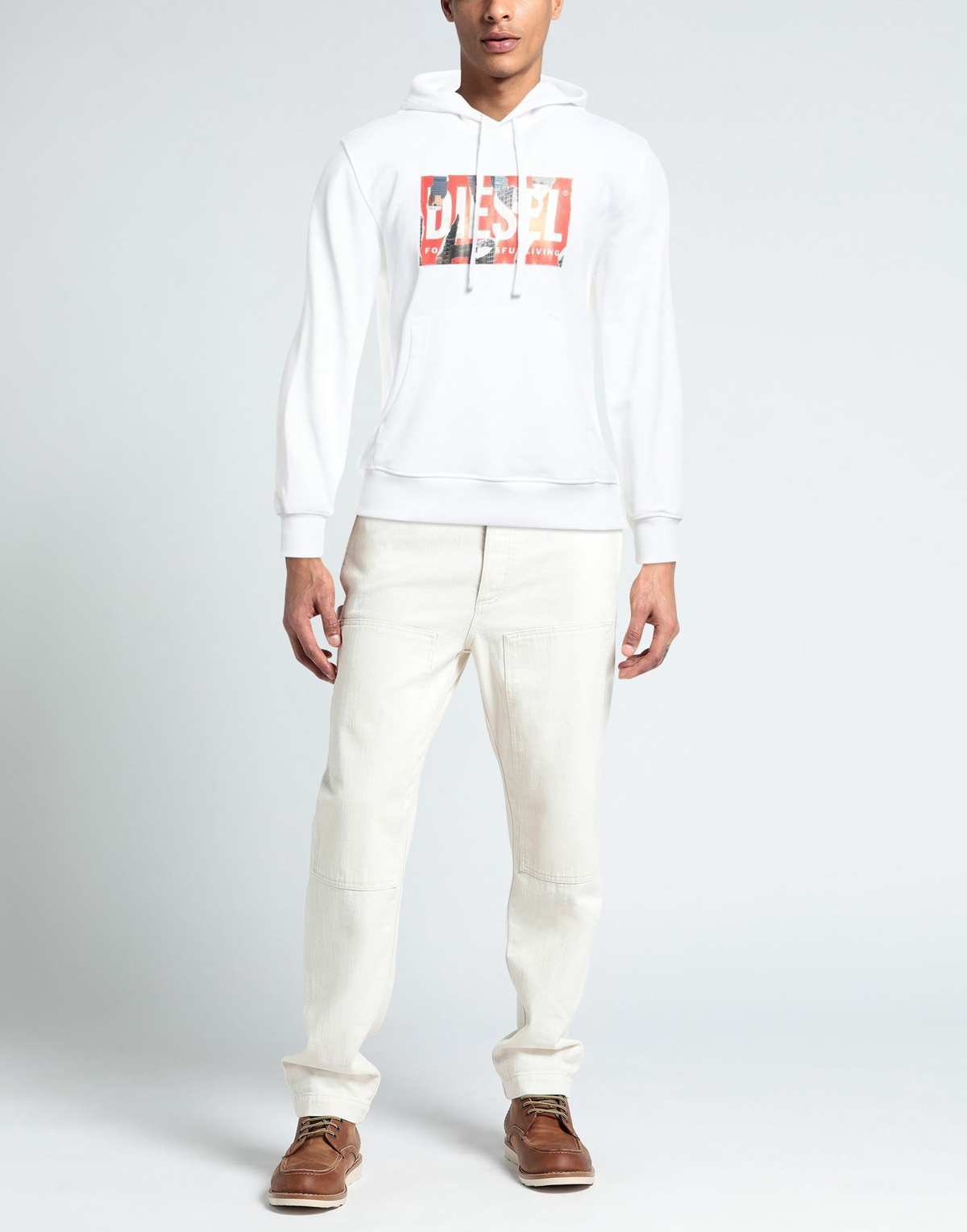 Diesel Mens Sweatshirt in White