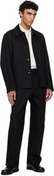 AMOMENTO Black Curved Seam Jeans