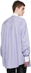 MM6 Maison Margiela Blue Striped Shirt