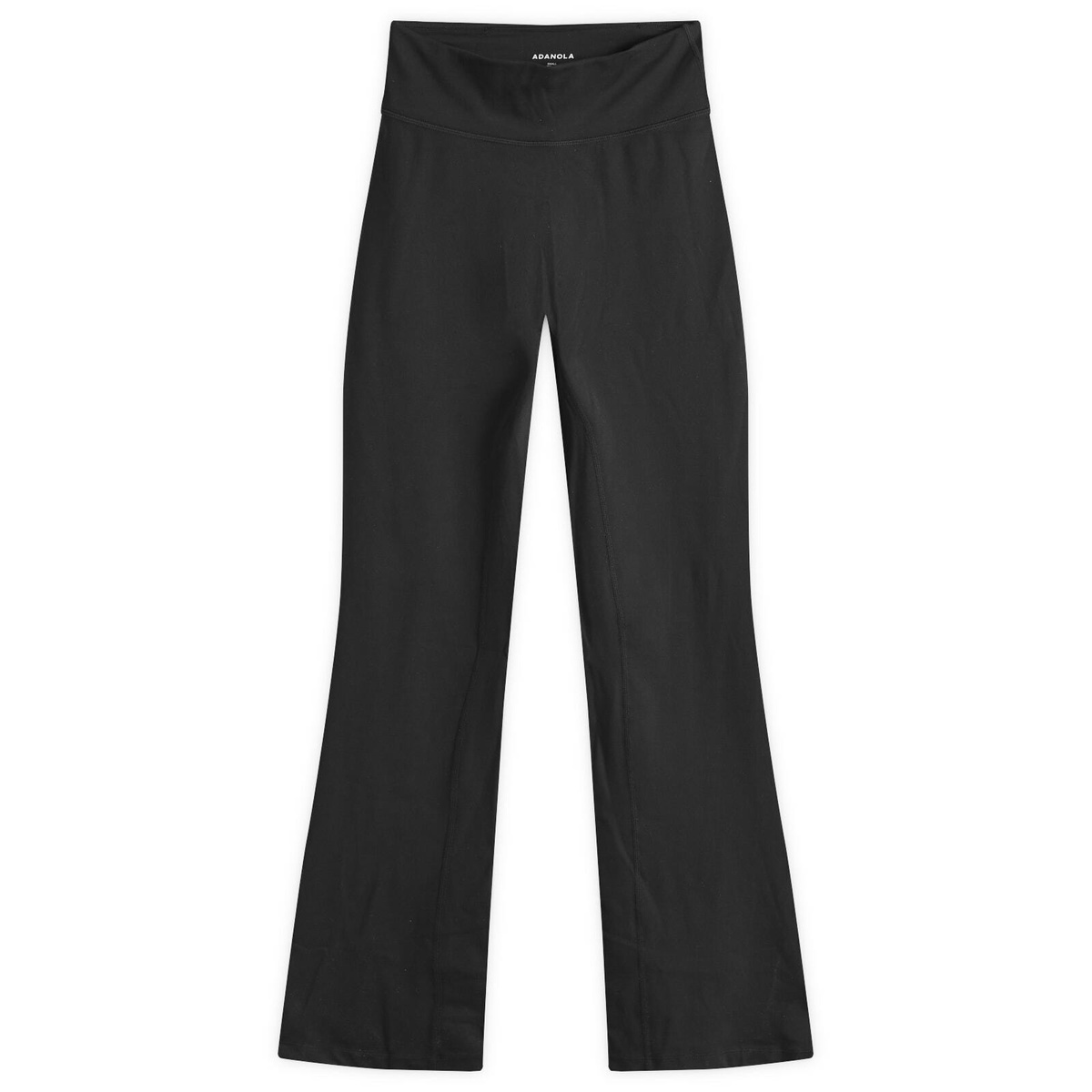 Adanola Women's Waffle Straight Leg Lounge Pants in Black