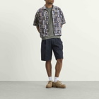 Beams Plus Men's Patchwork Madras Cabana Shirt in Navy