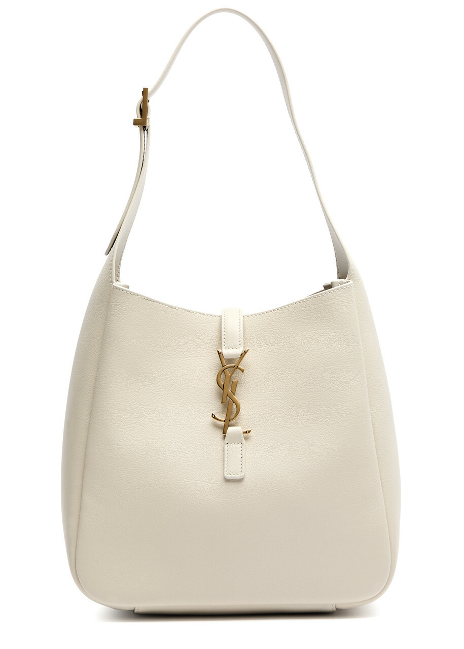 Saint Laurent 5 A 7 ミニホーボーバッグ ホワイト Saint Laurent Le 5 à 7 Mini Hobo in Smooth Leather | Saks