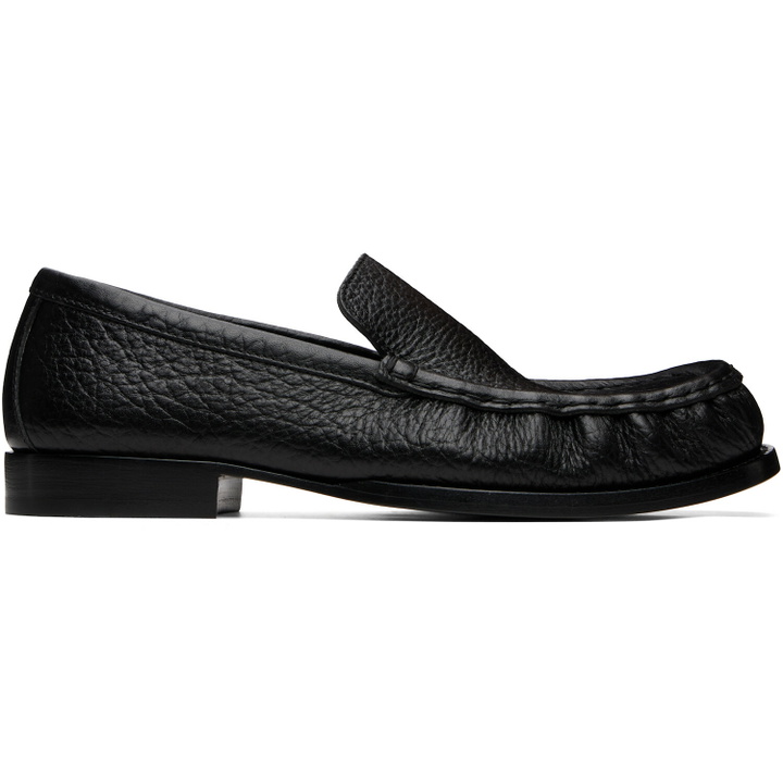 Photo: Dries Van Noten Black Leather Loafers