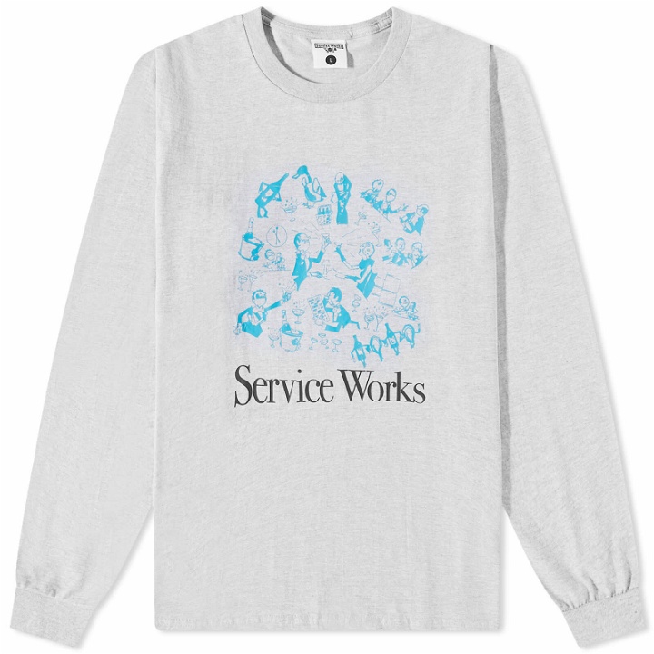 Photo: Service Works Men's Long Sleeve Soirée T-Shirt in Grey