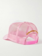 PARADISE - Printed Shell and Logo-Embroidered Mesh Trucker Cap