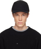 MM6 Maison Margiela Black Embroidered Logo Cap