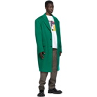 We11done Green Wool Single Coat