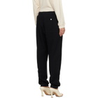 Stone Island Black 6200012 Malfilé Fleece 'Old' Effect Sweatpants