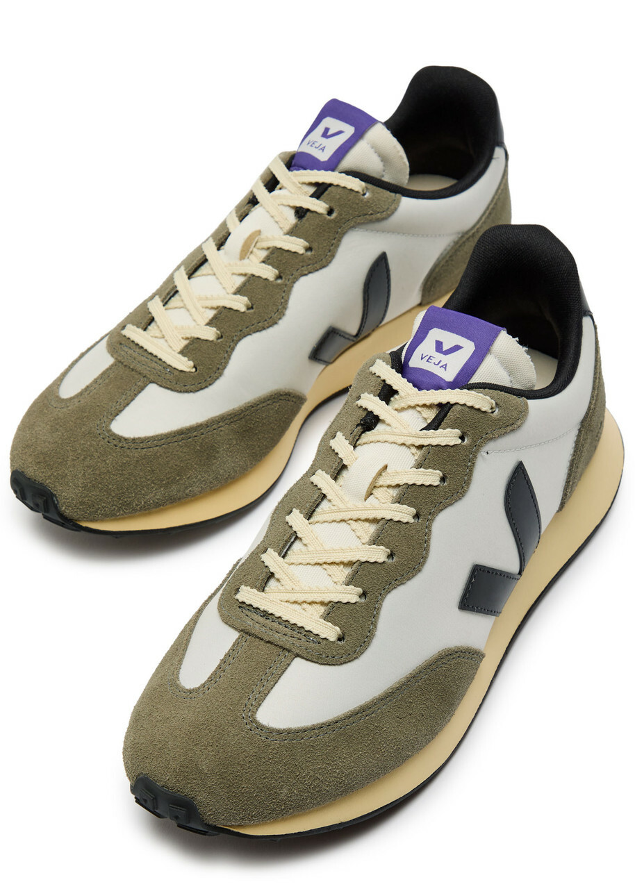 Veja Rio Branco II Panelled Nylon Sneakers Olive