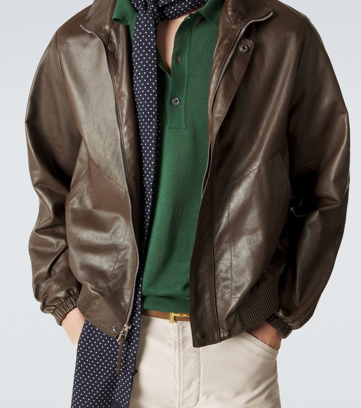 Tom Ford Leather blouson jacket