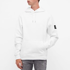 Calvin Klein Men's Monogram Sleeve Badge Hoody in White