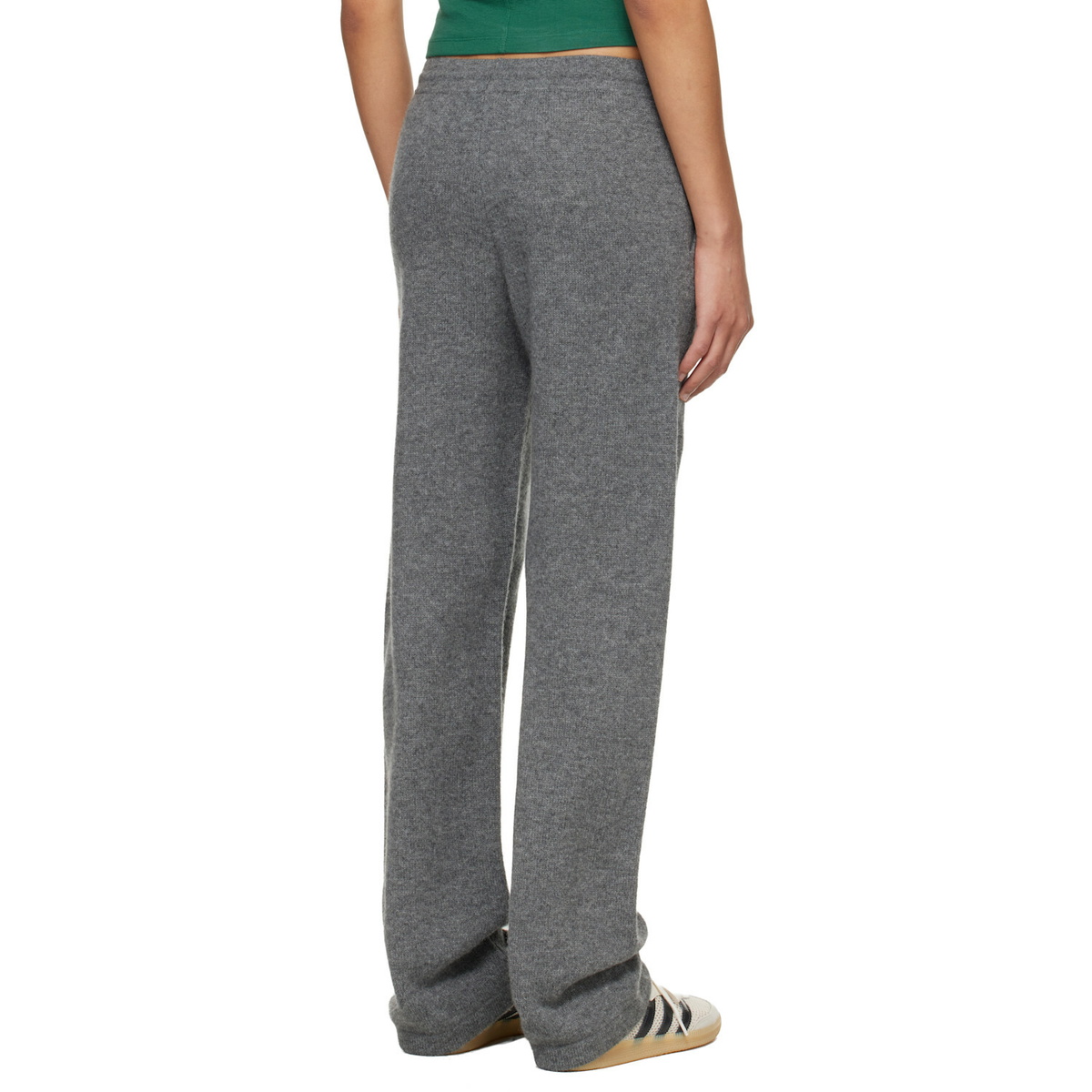 Sporty & Rich Gray Heritage Yankees Serif Cashmere Lounge Pants