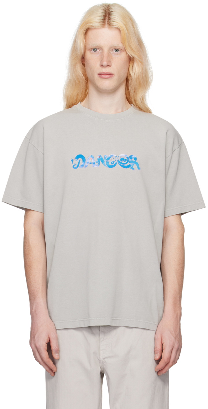 DANCER Gray Butterfly Belly T-Shirt