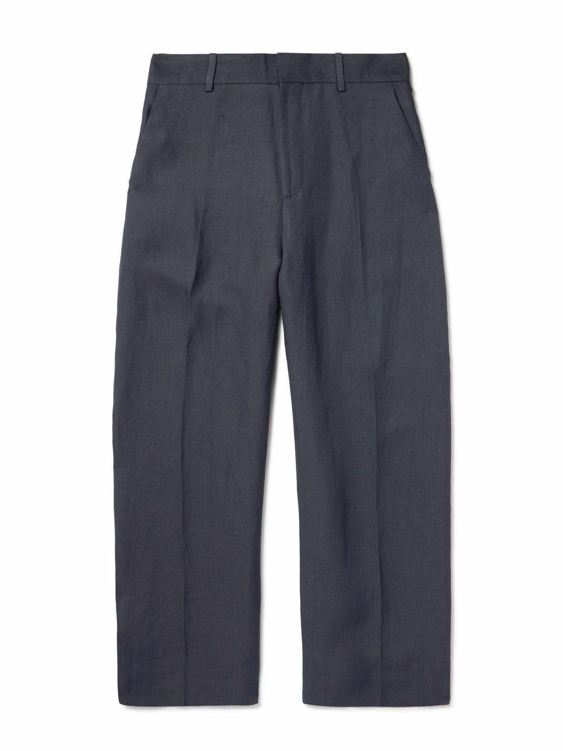 Studio Nicholson Men's Sorte Deep Pleat Volume Twill Pant in