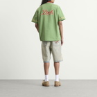 Drôle de Monsieur Men's Embroidered Sport Shirt in Water Green