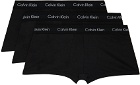 Calvin Klein Underwear Three-Pack Black Low-Rise Boxers