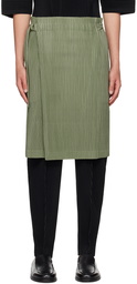 HOMME PLISSÉ ISSEY MIYAKE Green Light Mesh Skirt