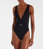 Tory Burch Double T belted swimsuit
