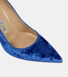 Manolo Blahnik BB 105 velvet pumps