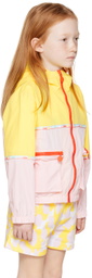 Stella McCartney Kids Pink & Yellow Zip Jacket
